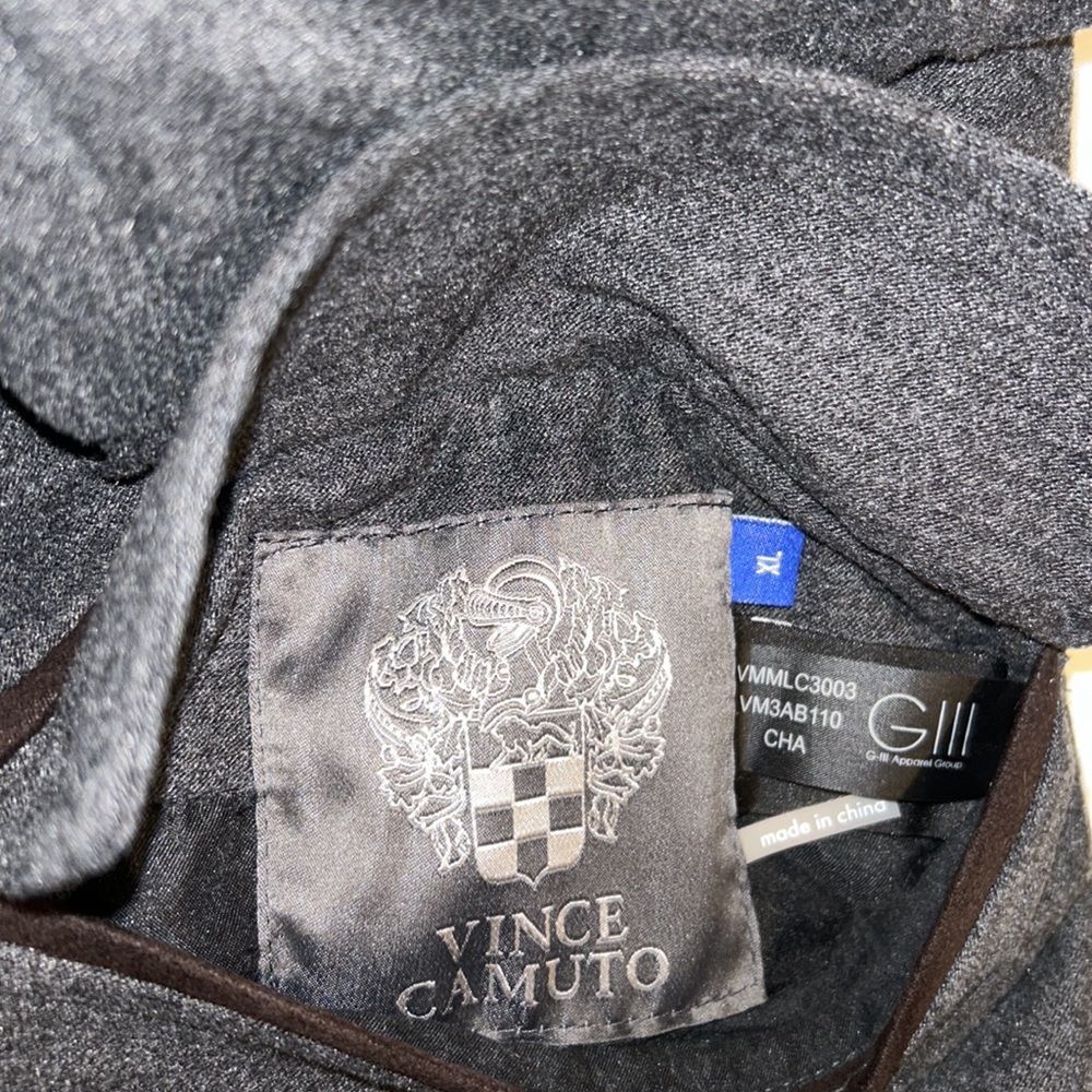 Vince Camuto Reversible Men’s Quilted/Cotton Blend Button Up Top Coat Size XL - Picture 5 of 16
